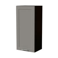 HÄNGESCHRANK Oslo W4/45 Schwarz / Dust Grey Matt 45 / 32,5 / 96cm - Schwarz/Grau, Holz/Holzwerkstoff (45/96/32.5cm) - Feldmann-Wohnen