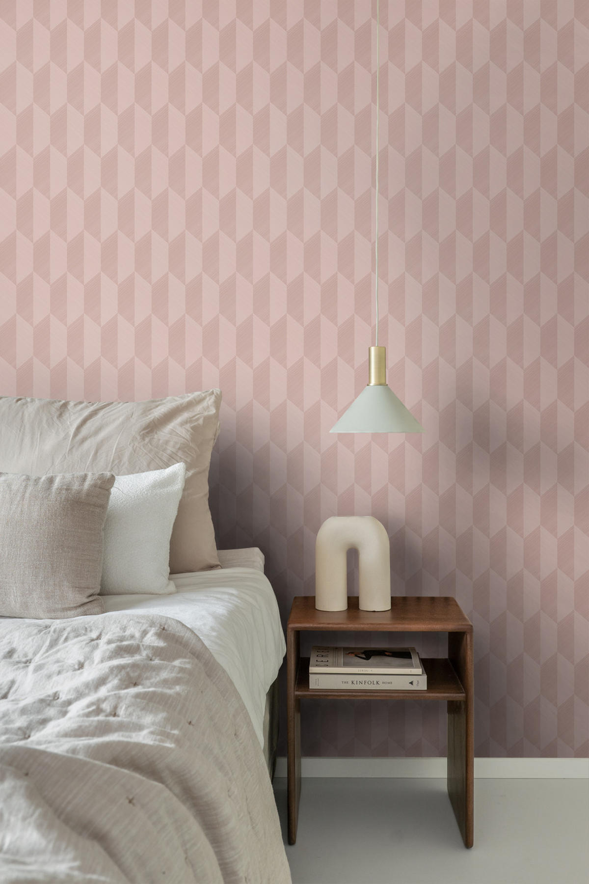 TAPETE 3D Muster 50 x 900 cm - Pink, Papier (50/900cm) - Origin Wallcoverings