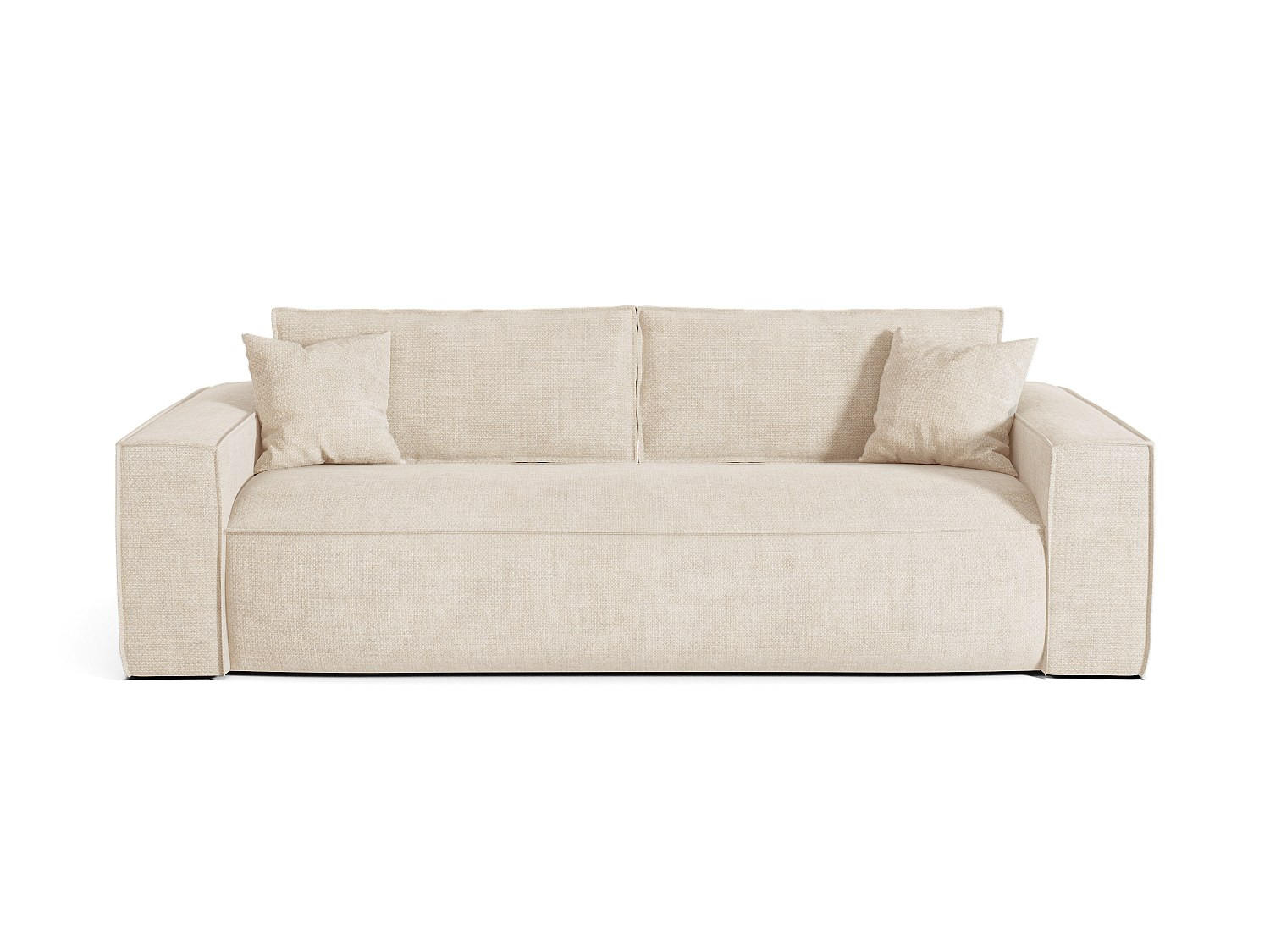 SCHLAFSOFA - 3 Personen - Stoff - Beige - - Beige, Textil (216/80/105cm) - Vente-Unique