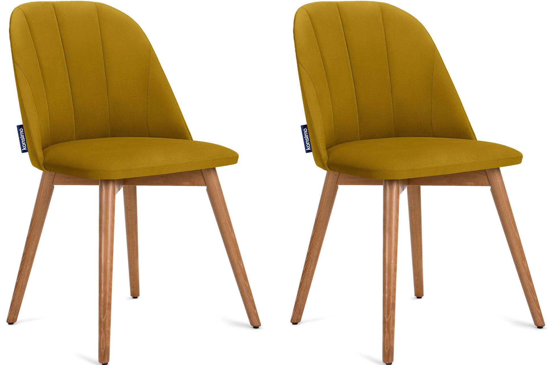 ESSZIMMERSTÜHLE BAKERI (2er-Set), Honig / Eiche hell - Eichefarben/Honig, Holz/Buchenholz (48/86/44cm) - KONSIMO®