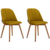 ESSZIMMERSTÜHLE BAKERI (2er-Set), Honig / Eiche hell - Eichefarben/Honig, Holz/Buchenholz (48/86/44cm) - KONSIMO®