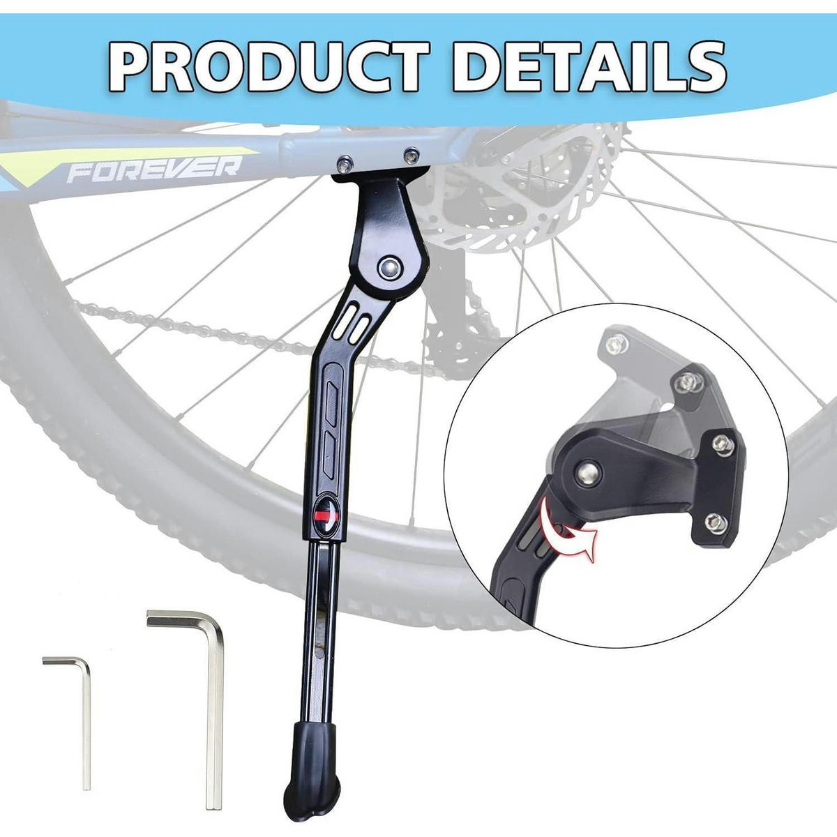 FAHRRADSTÄNDER Aluminium für 24-29 Zoll Fahrräder - Silberfarben, Metall (7.8/5.5/34.5cm)