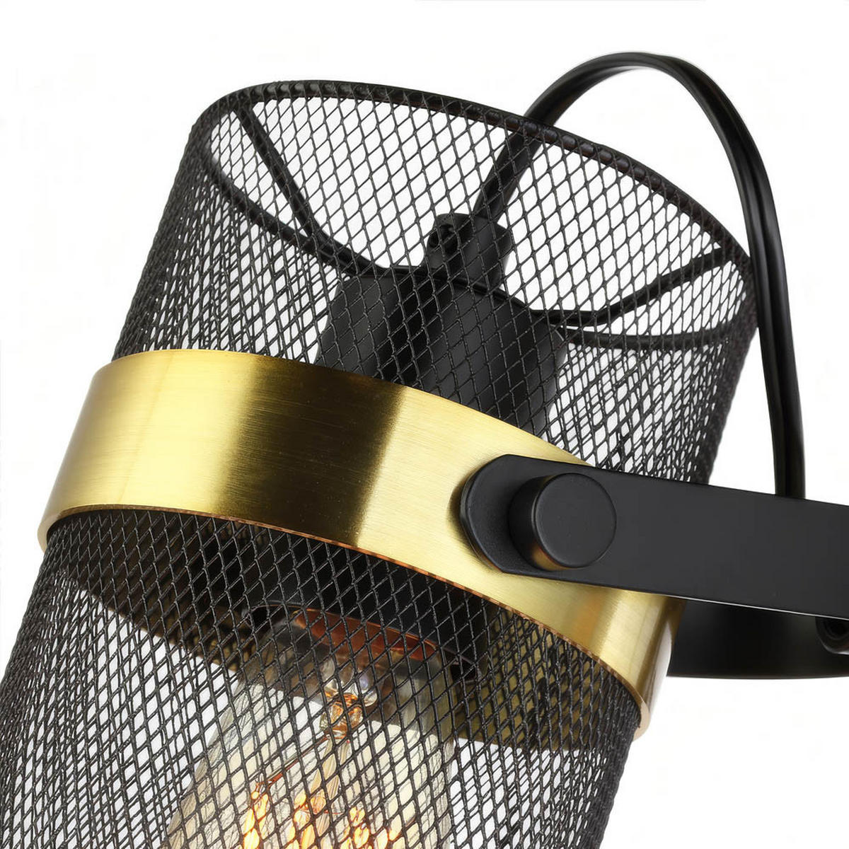 DECKENLEUCHTE LAMBA - Goldfarben/Schwarz, Metall (54.5/54.5/48cm) - Home Deluxe