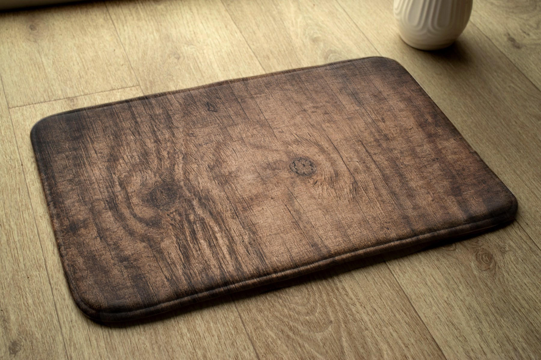 BADTEPPICH 75x45 cm Holz - Braun, Textil (75/45cm) - TULUP