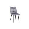 STUHL CLARA Grau Velvet - Grau, Textil (48/88/60cm) - KAWOLA