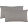 KISSENBEZUG, 2er-Set, 40x80 cm, 100% Baumwolle, Grau - Taupe, Textil (40/80cm) - Zollner