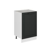 SPODNÍ SKŘÍŇKA KUCHYŇSKÉ LINKY R-Line, Antracitový venkovský dům/Bílá, 50 cm bez pracovní desky - bílá/antracitová, kompozitní dřevo (50/81.6/46cm) - Vicco