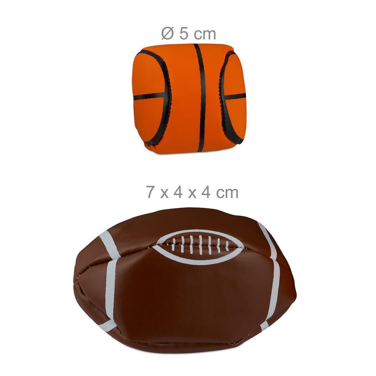 24XJONGLIERBÄLLE - Multicolor, Keramik/Kunststoff (5/5cm) - Relaxdays