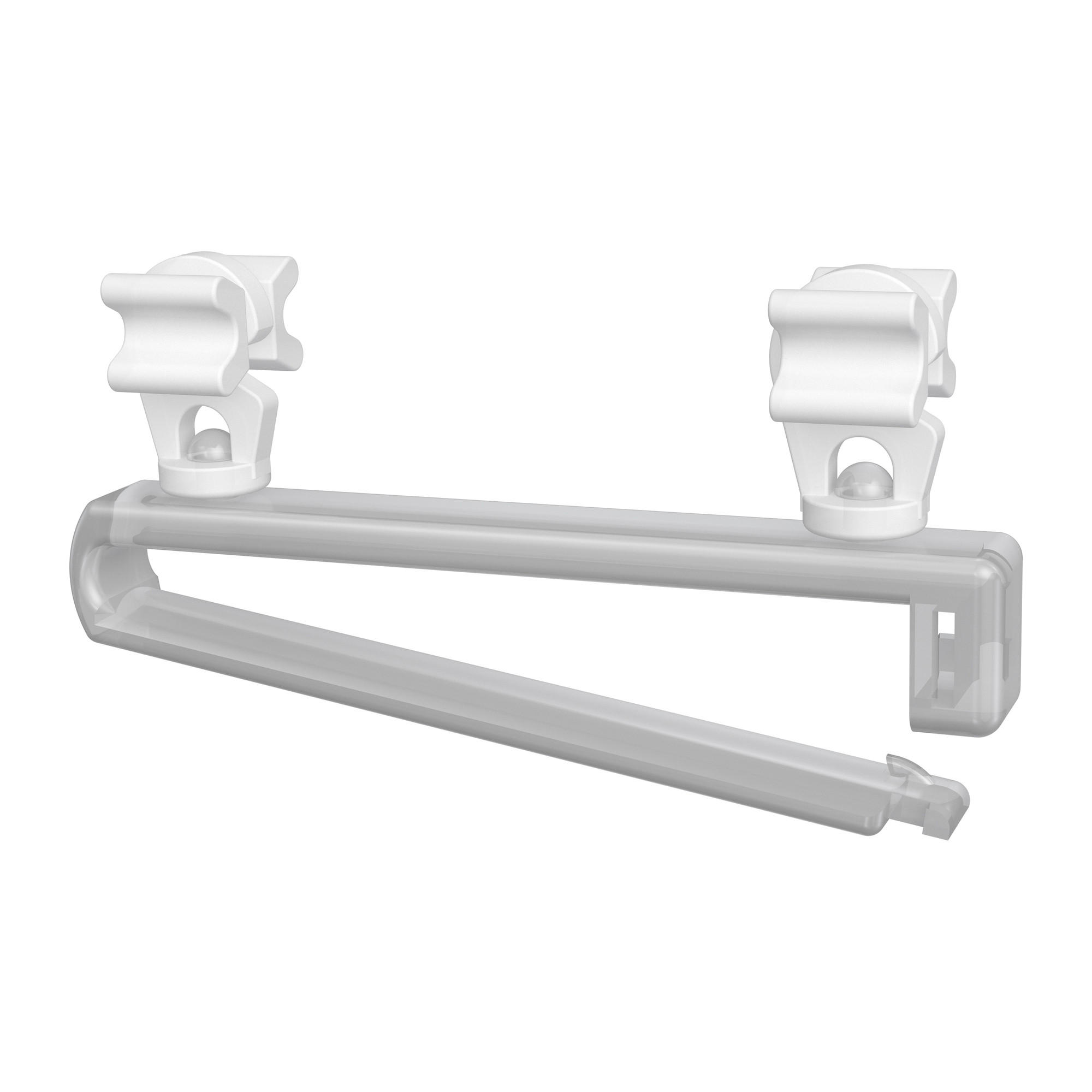 SCHLAUFENGLEITER UNIVERSAL, Glasklar, Packung 8 Stück - Transparent/Weiß, Kunststoff (6/2.4/1cm) - INTERDECO