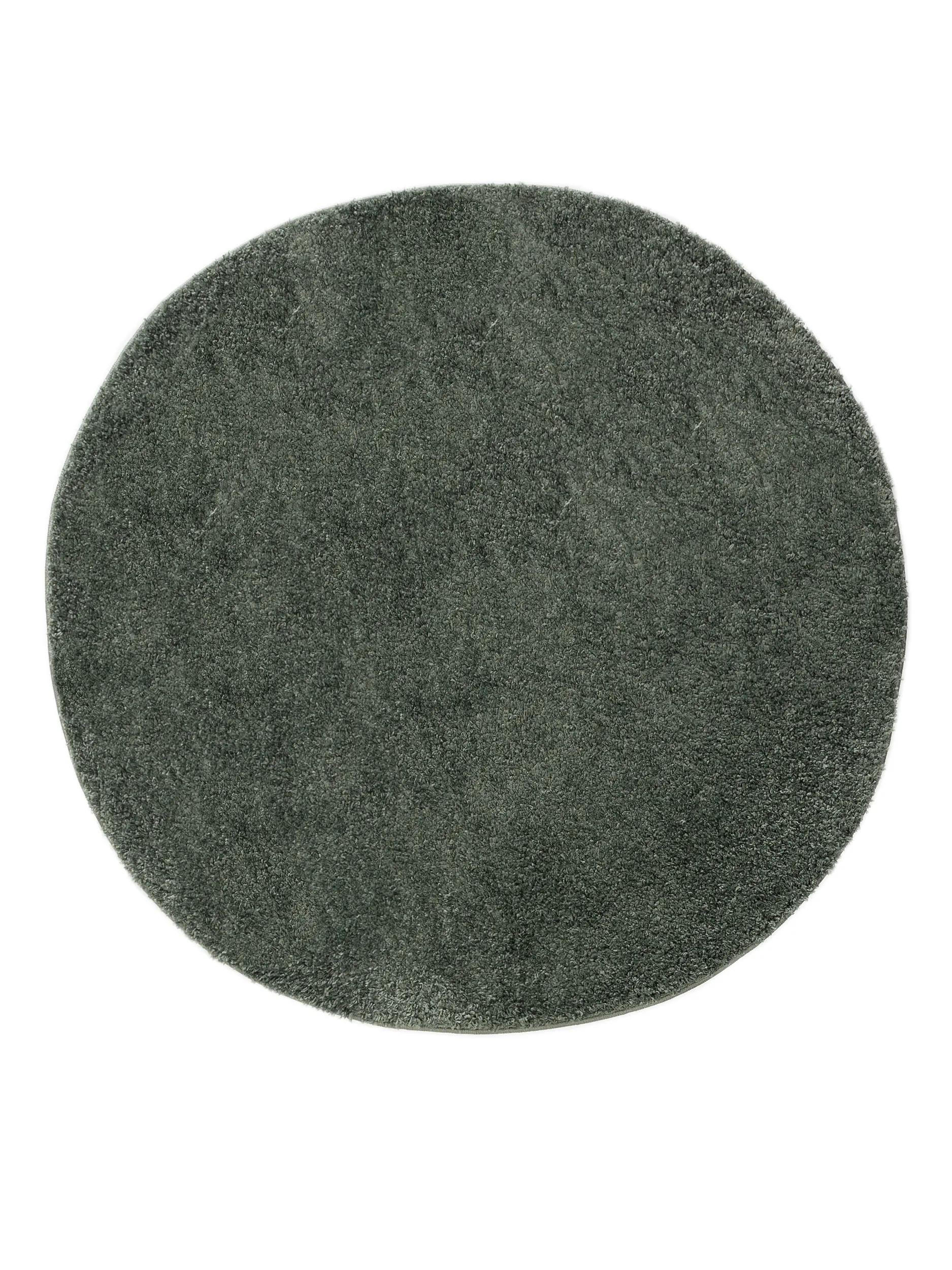 HOCHFLORTEPPICH Soho Hellgrün ø 80 cm rund - Hellgrün, Kunststoff (80/80cm) - benuta