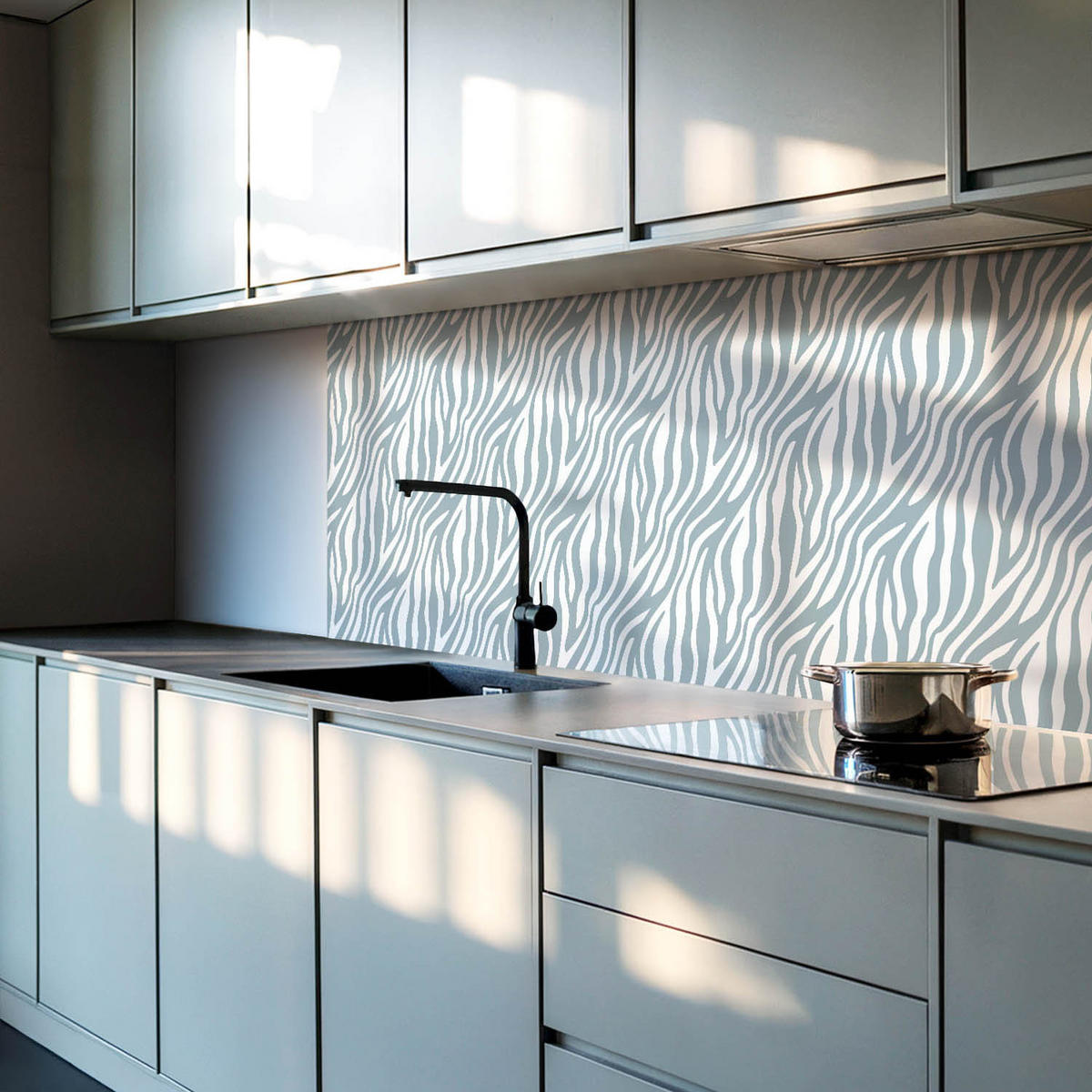 WANDPANEEL 9 Stück 30x30 cm selbstklebend Feravel - Türkis, Kunststoff (30/1.6/30cm) - Wallfluent