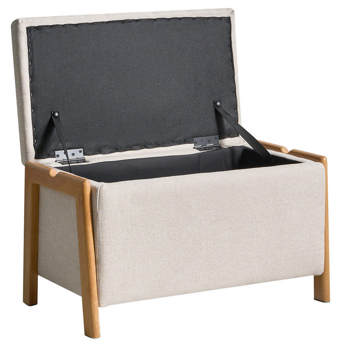 BANCĂ bej Edland - maro/bej, material textil (75/44/43cm) - Beliani