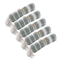 HAMAMTUCH (5er Set) Surfside - Dunkelgrün, Textil (90/170cm) - Butlers