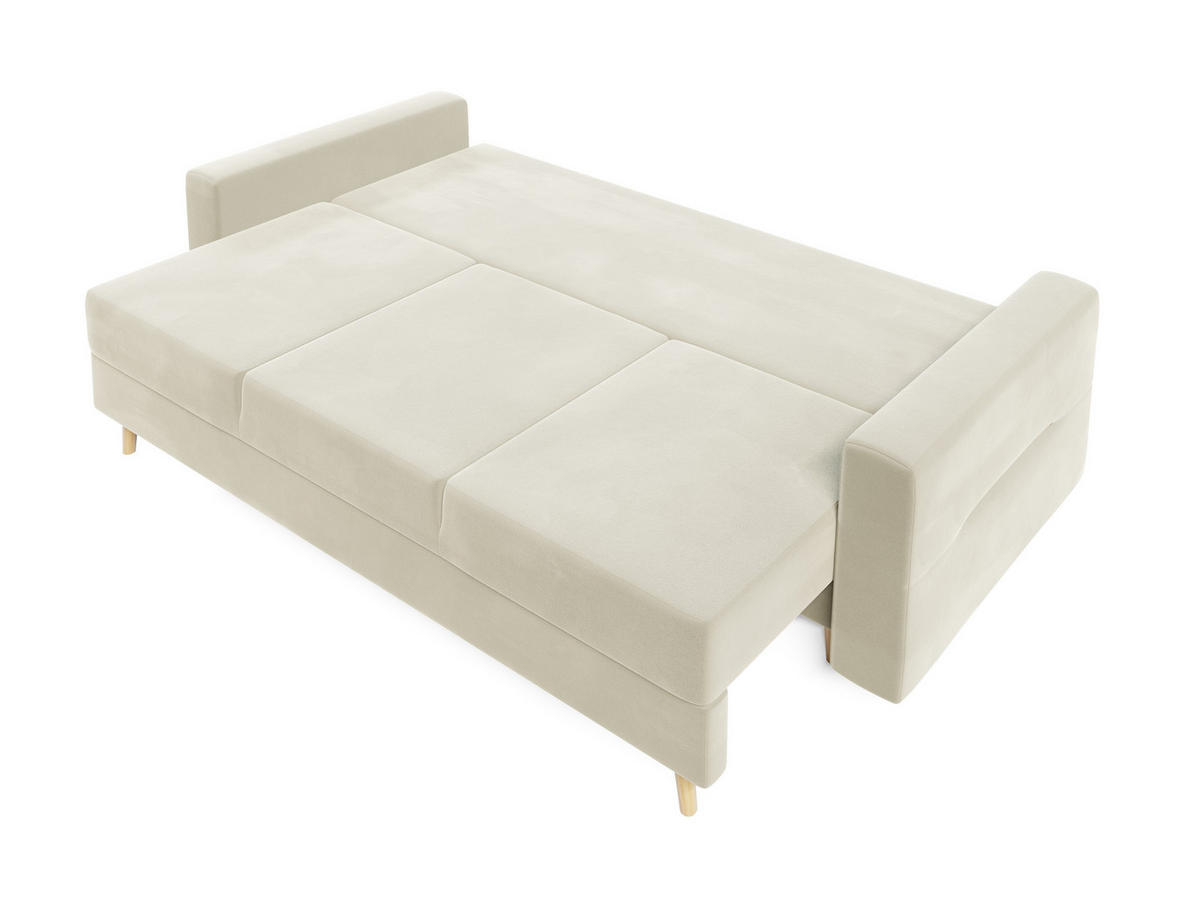 SOFA Bergen mit Schlaffunktion - Beige, Textil (234/90/95cm) - SIMKAM Furniture
