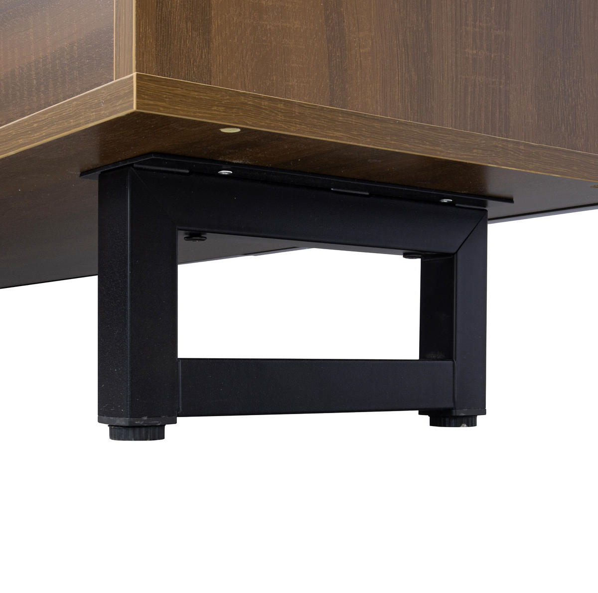 TV-SCHRANK in Schwarz Hochglanz und Natur mit 4 Türen 180/38/50 cm - Schwarz, Holzwerkstoff (180/50/38cm) - Redom