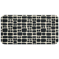 WC PŘEDLOŽKA Moderní - organické - černé 120x60 cm - antracitová, textil/plast (120/1cm) - OnlyWow