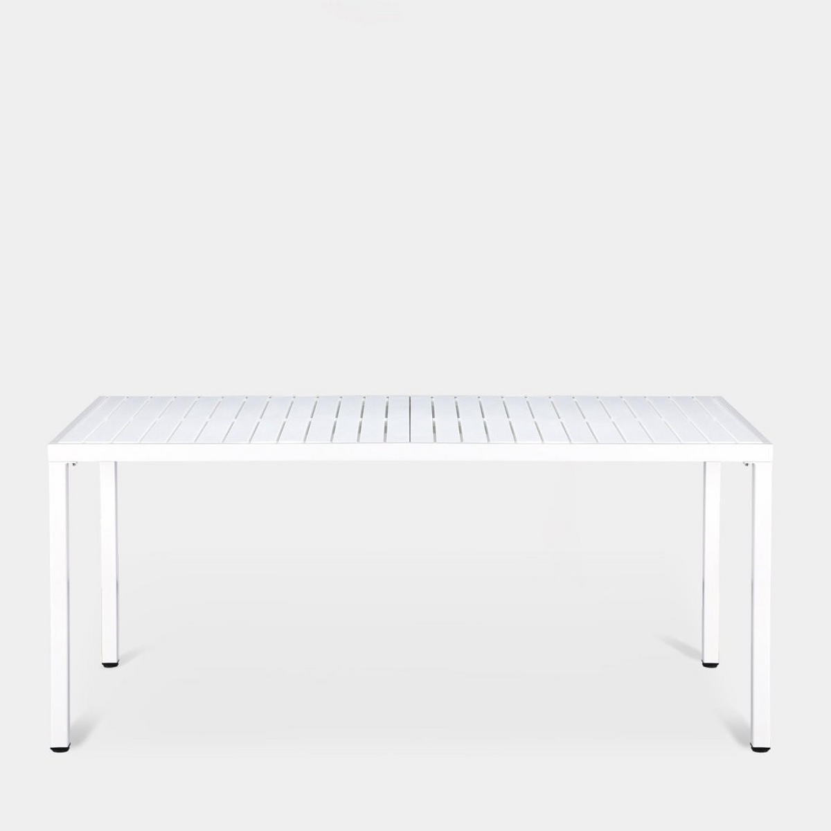 ESSTISCH Jastorf Weiß 165 cm x 76 cm - Weiß, Kunststoff (85/165/76cm)