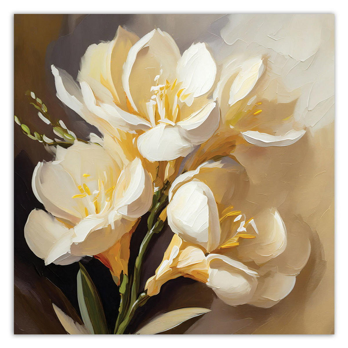 KUNSTDRUCK Gold 40/40 cm - Goldfarben, Textil (40/40cm) - KUNSTLOFT