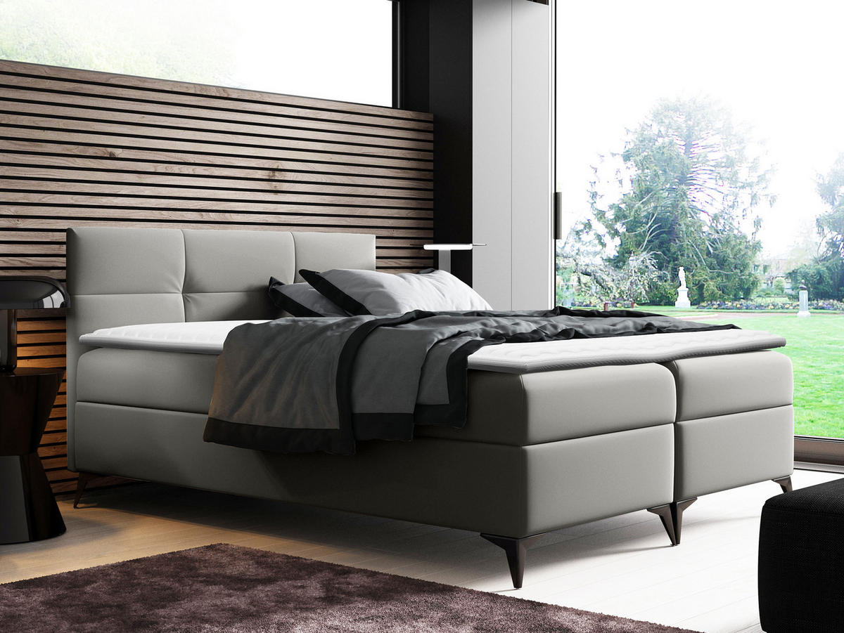 BOXBETT Figaro - Grau, Holz (140/200cm) - MIRJAN24