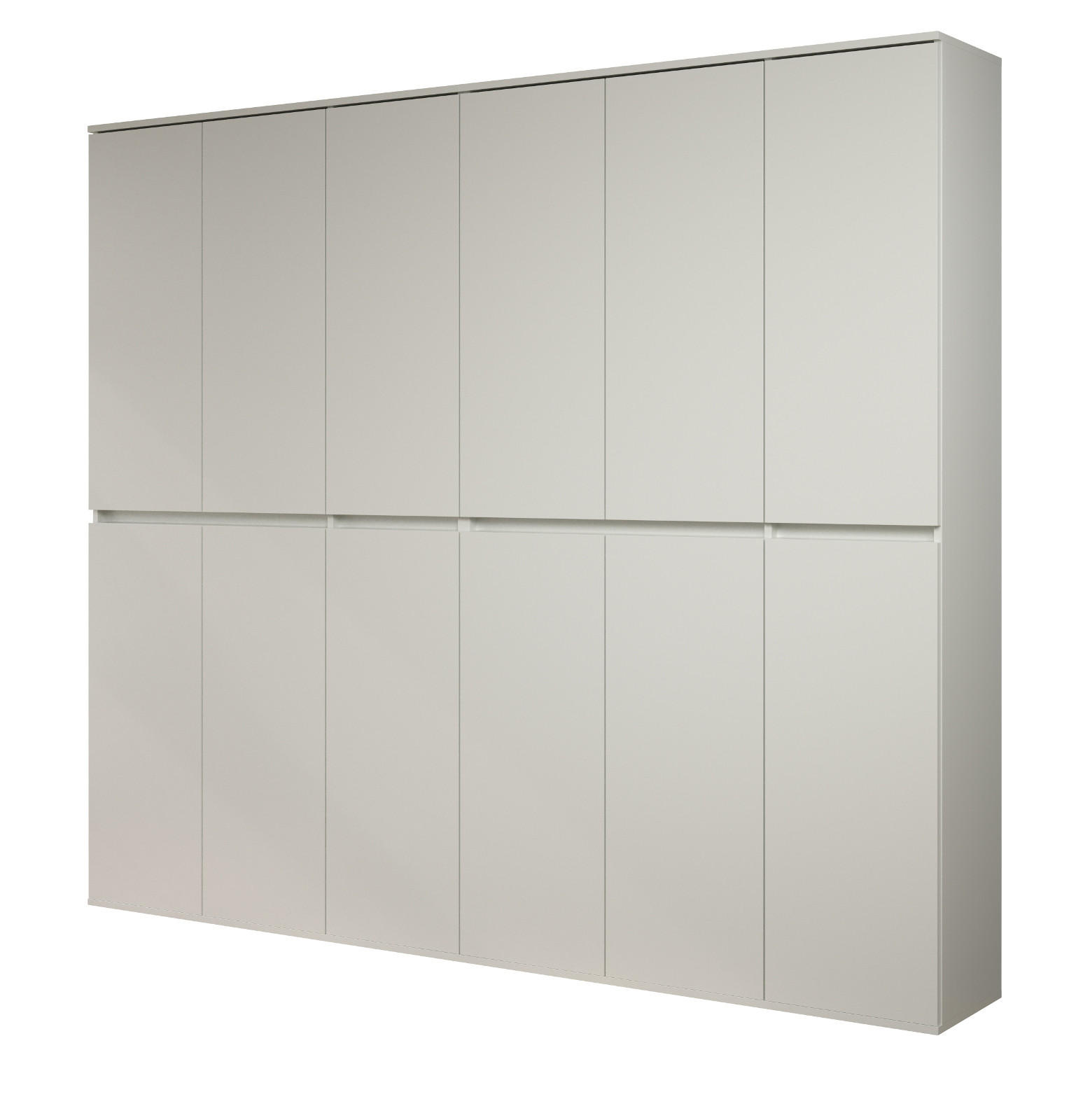 Top.Furn Garderobenschrank Weiß 222x191x34 cm