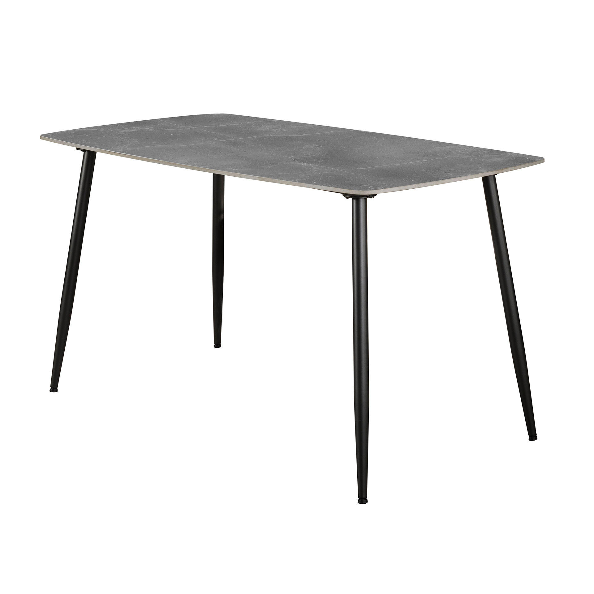 ESSTISCH Cera Grau 80/140/77 cm - Grau, Keramik (80/140/77cm) - Hoyz Collection