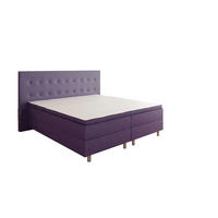 BOXBETT RIO Barcelona 5-Zonen mit Visco Topper H3 First Class Bett in verschiedenen Farben und Größen - Violett, Holz/Holzwerkstoff (140/200cm) - Best For Home
