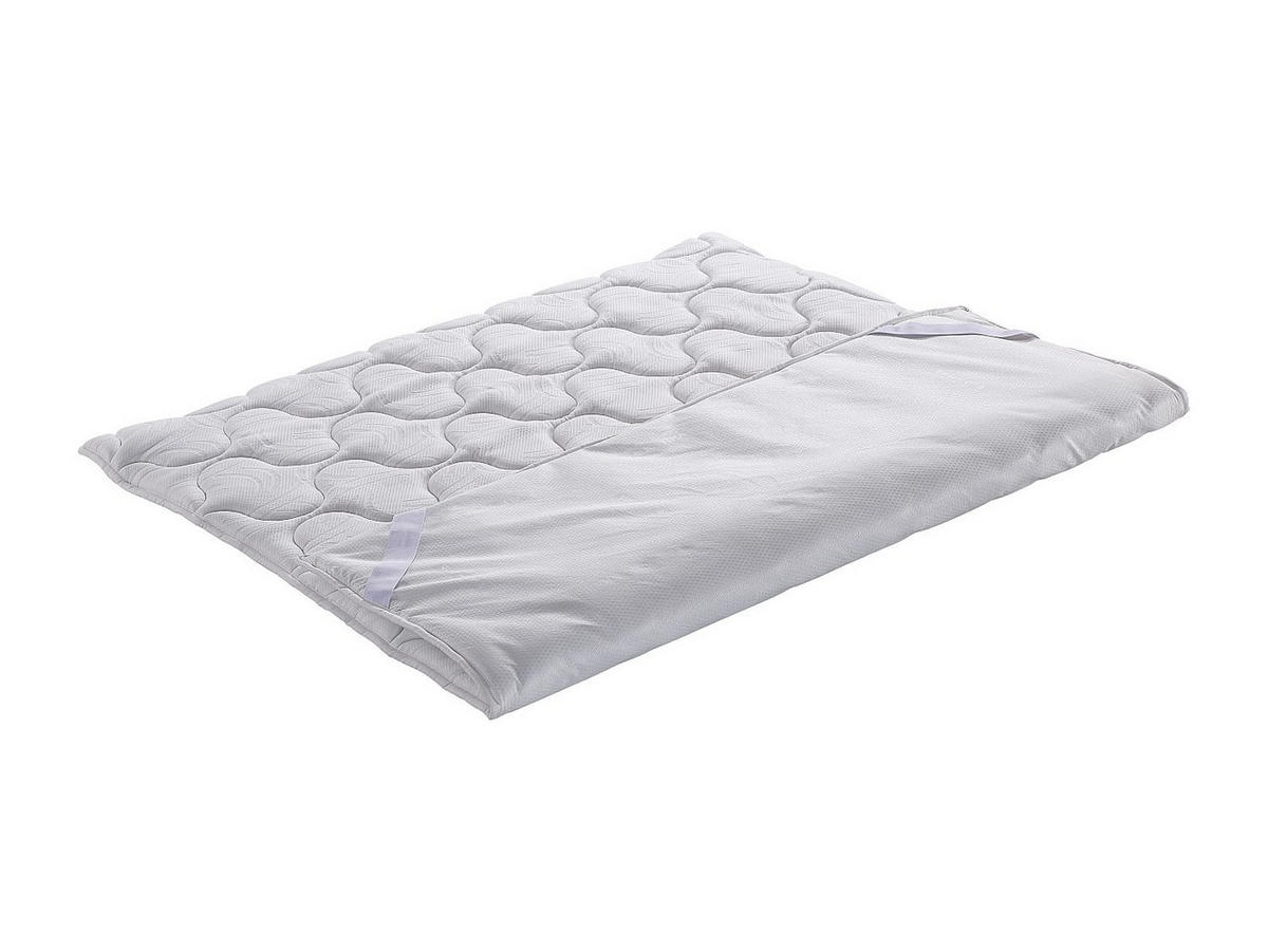 TOPPER - 2 Personen - stoff - weiß Nakara - Weiß, Textil (160/200cm) - Vente-Unique