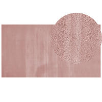 SHAGGY-KUNSTFELLTEPPICH Mirpur 150/80 cm - Pink, Kunststoff (80/150cm) - Beliani