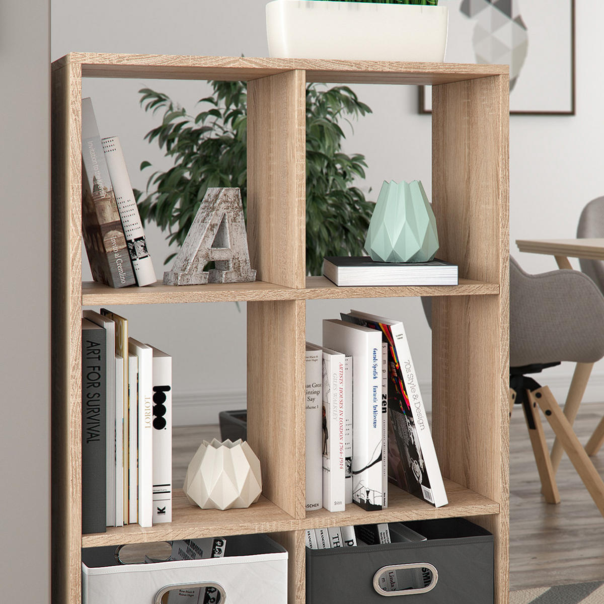RAUMTEILER Karree Sonoma 72 x 107.8 cm - Sonoma Eiche, Holzwerkstoff (72/107.8/29cm) - Vicco
