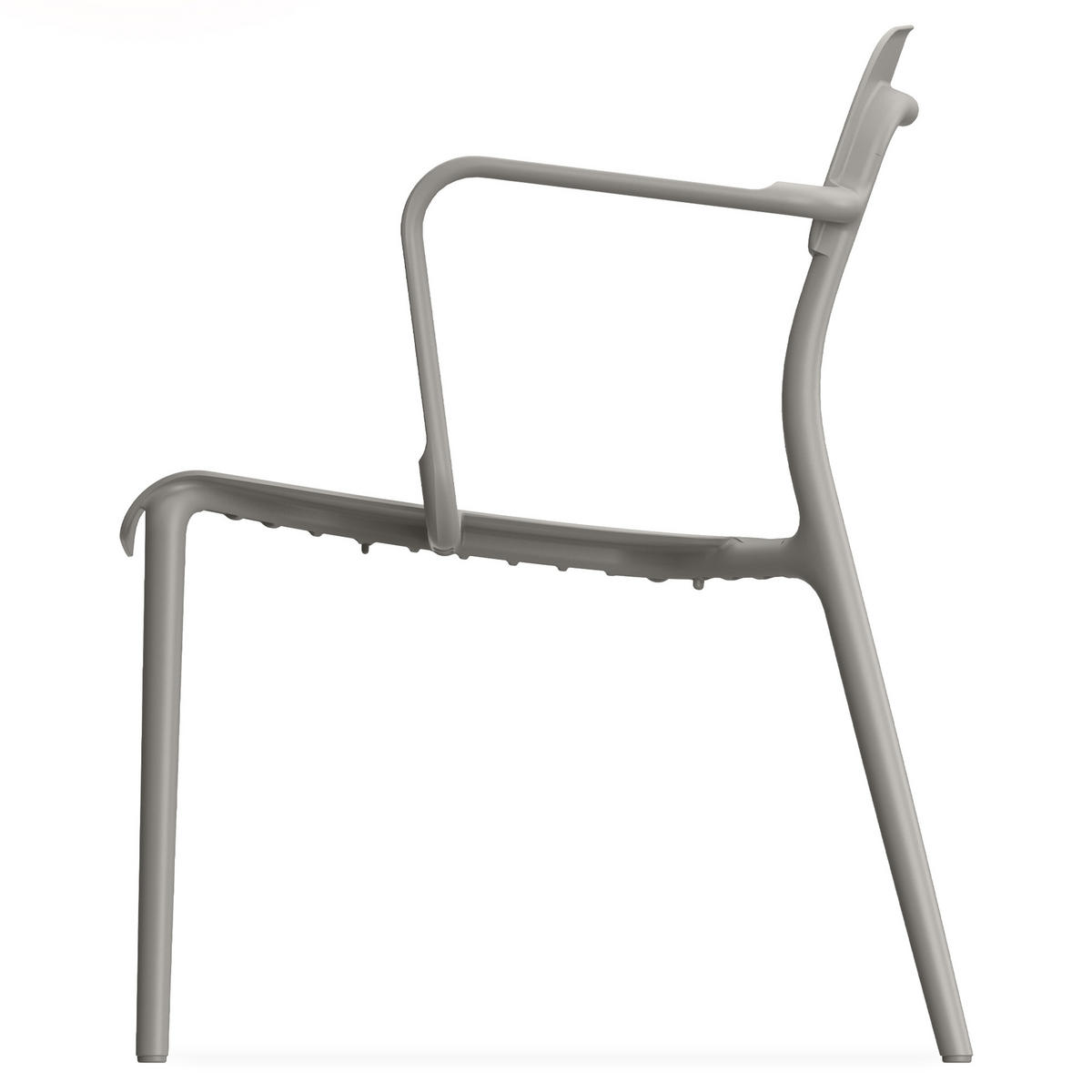 GARTENMÖBEL-SET GALIO, 4-tlg - Graubraun, Kunststoff - KONSIMO®