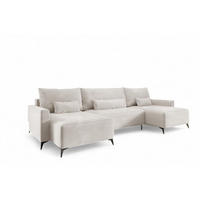 WOHNLANDSCHAFT Silves - Weiß, Holzwerkstoff/Textil (382/81/148cm) - Fun Möbel