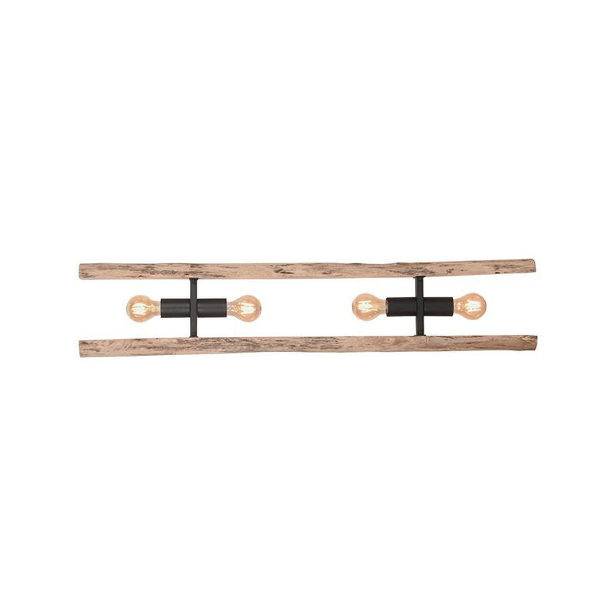 HÄNGELEUCHTE Woody Braun 100/20/150 cm - Braun, Holz (100/20/150cm) - LABEL51