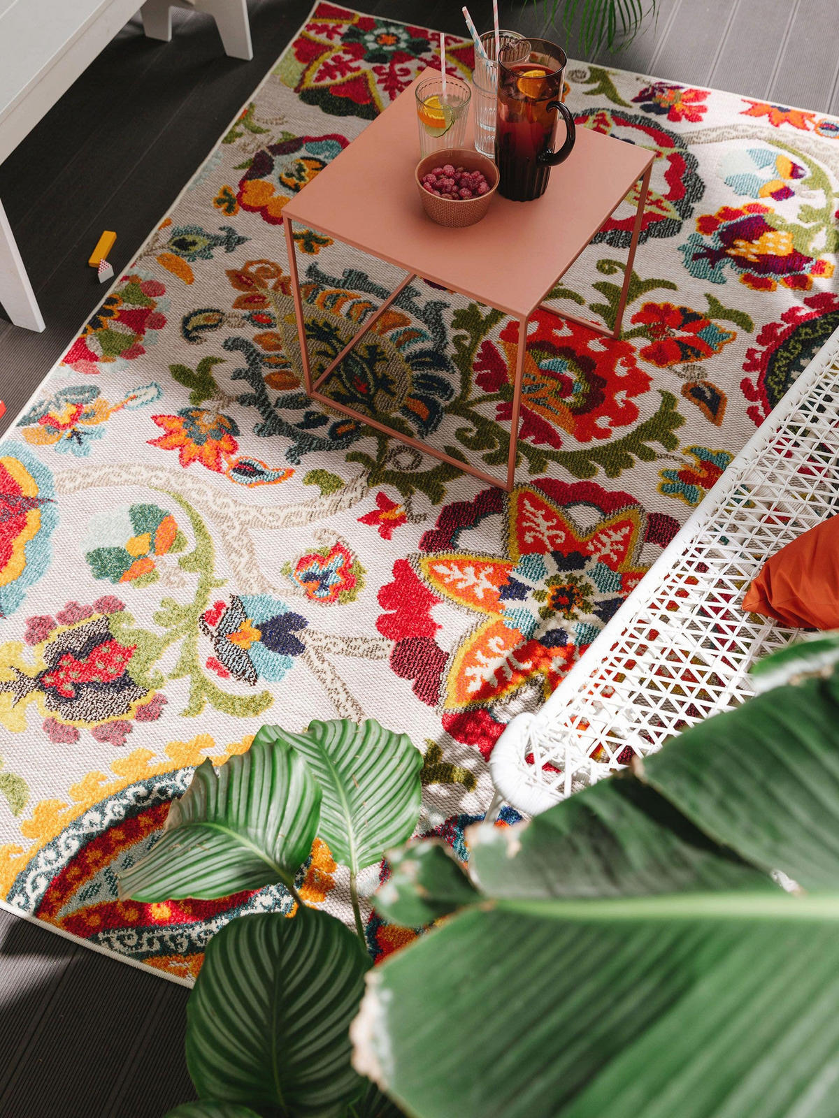 OUTDOOR-TEPPICH Noelia 200/290 cm - Multicolor, Kunststoff (200/290cm) - benuta Nest