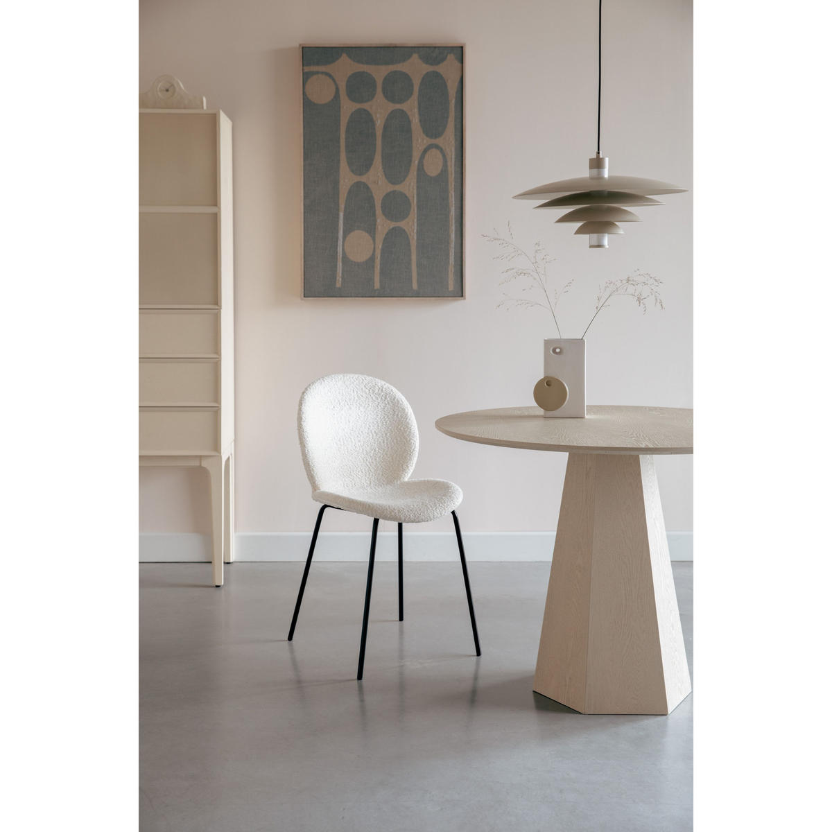 ESSZIMMERSTUHL Bonnet Creme/ Weiß - 2 er Set - Weiß, Kunststoff (45/84/53cm) - Zuiver