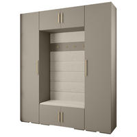 GARDEROBEN-SET 236,7/200/47 - Kaschmir/Beige, Holz/Metall (200/236.7/47cm) - Abiks Möbel