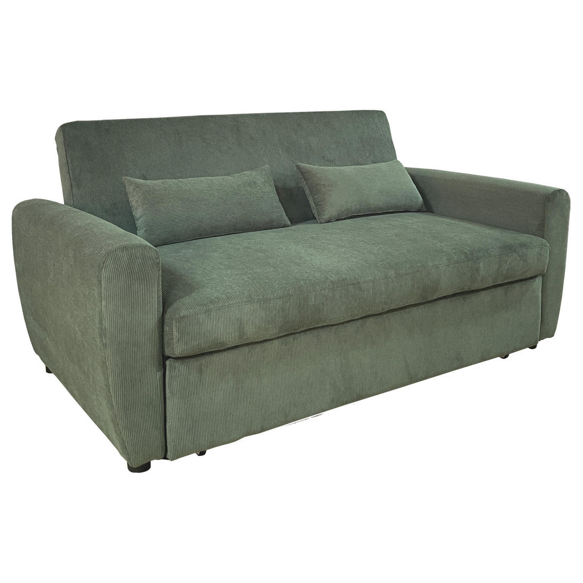 SOFA MATT GRÜN 2 PLÄTZE - Grün, Textil (93/85/169cm) - Happy Garden