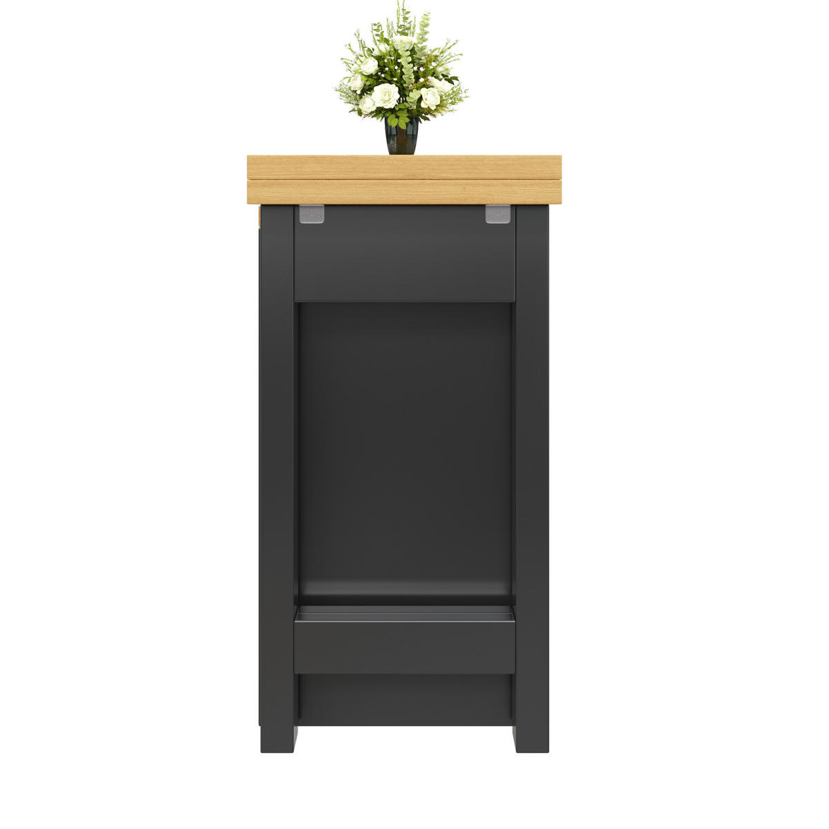 BARTISCH DE-38576 ausziehbar 120-197 cm 360° drehbar und LED-Lichtsystem Schwarz - Schwarz, Holzwerkstoff (40/120/72cm) - ComfortXL