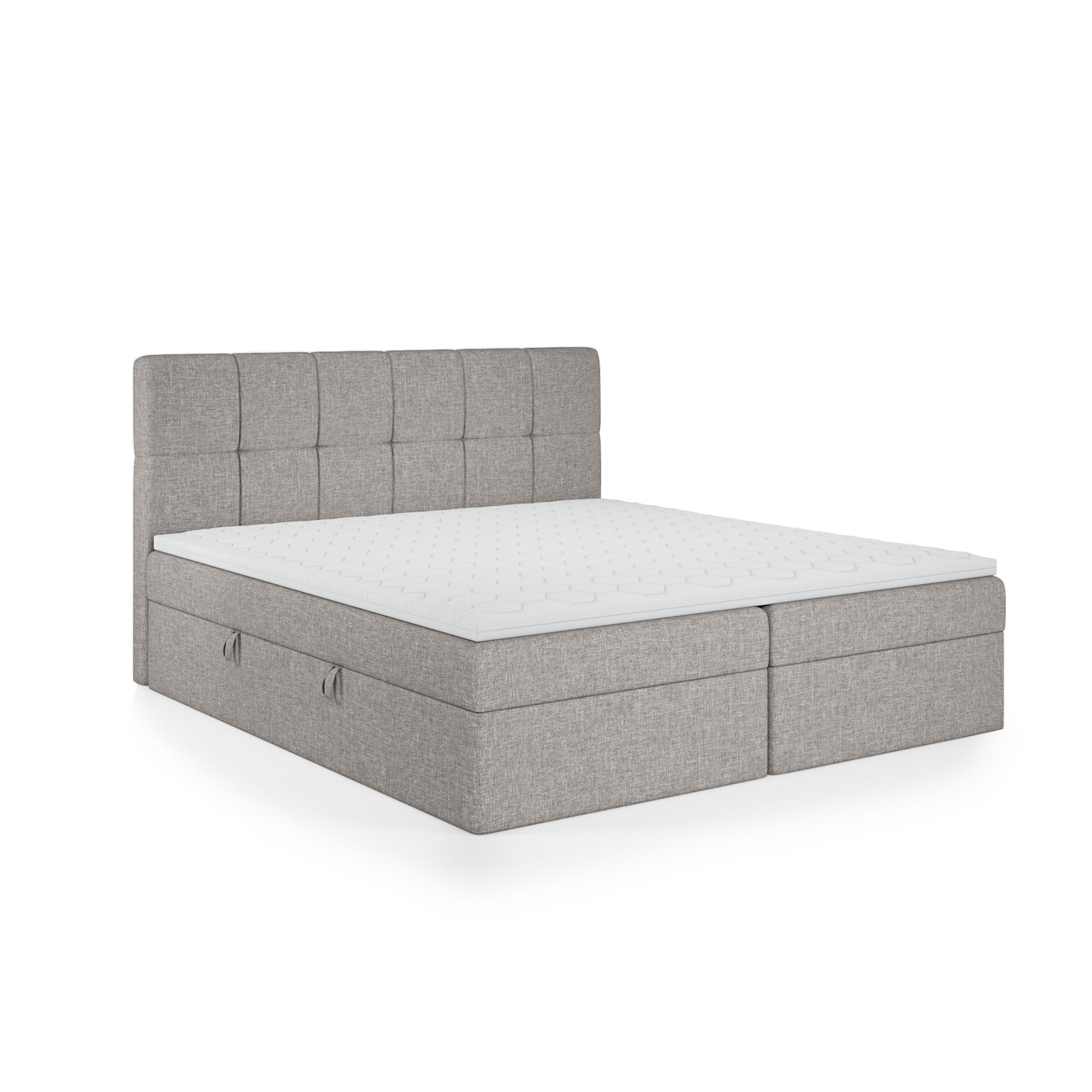BOXBETT Mokpo 160x200 cm, Hellgrau - Hellgrau, Textil (160/200cm) - Fedve
