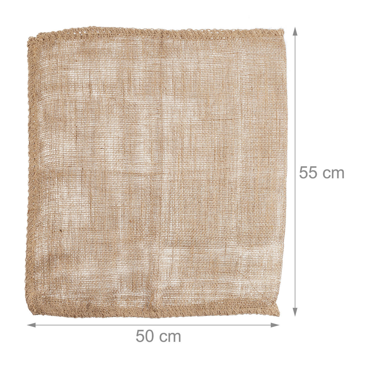 3XJUTOVÝ pytel - světle hnědá, textil (50/55/0.5cm) - Relaxdays