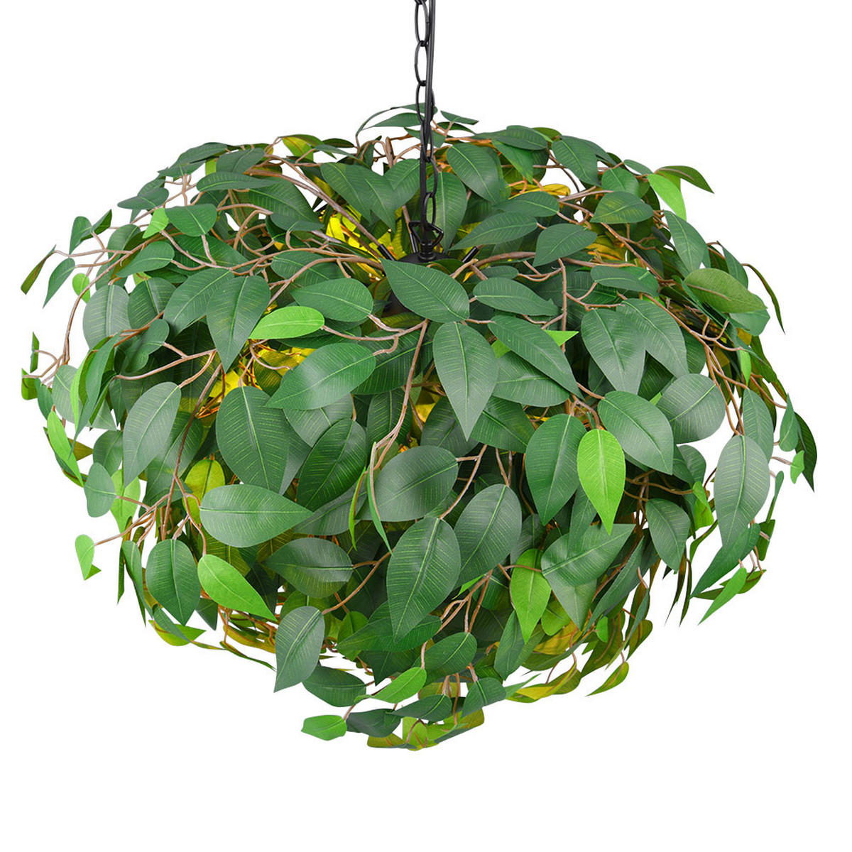 HÄNGELEUCHTE LEAVY Metall Grün - Grün, Metall (70/70/150cm)