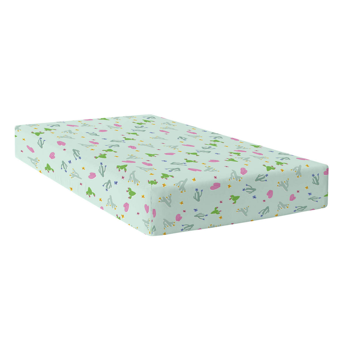 SPANNBETTTUCH cute llamas 90x200x32 cm mehrfarbig - Multicolor, Textil (90/200cm) - Happy Friday