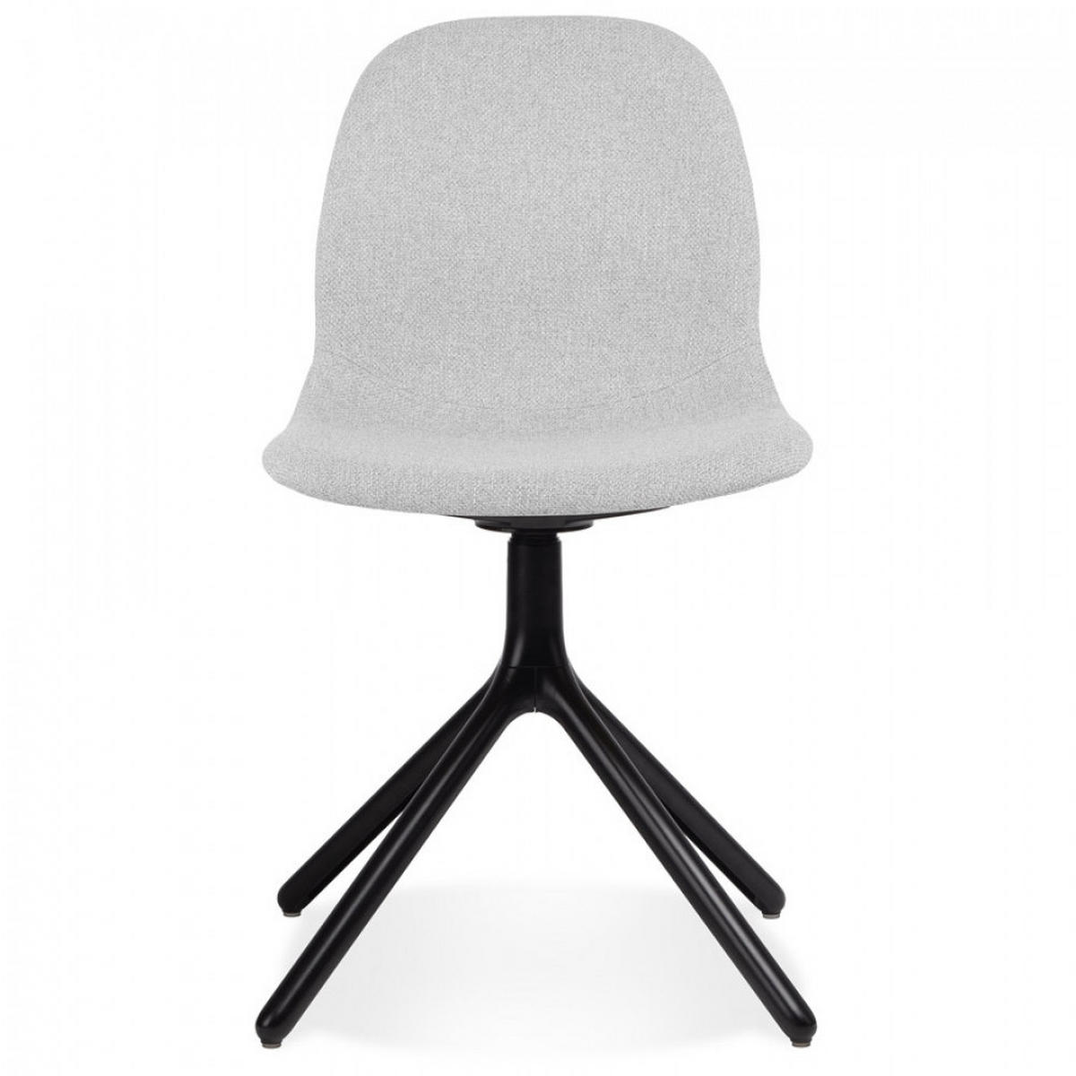 STUHL grau 45x82x48.5cm - Hellgrau/Schwarz, Textil/Metall (45/82/48.5cm) - AlterEgo