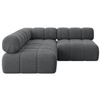 ECKSOFA modulares Sofa Samaro-L1 - 190x190x70 cm Dunkelgrau Cord - Dunkelgrau, Holzwerkstoff/Textil (190/190cm) - ALTDECOR