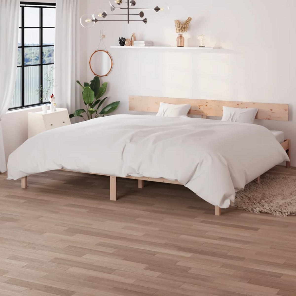 MASSIVHOLZBETT Kiefer 180x200 cm - Braun, Holz (180/200cm) - furnicato