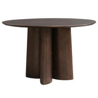 MASSIVER ESSTISCH - Mango massiv - Dunkelbraun/Braun, Holz (120/120/76cm) - home24