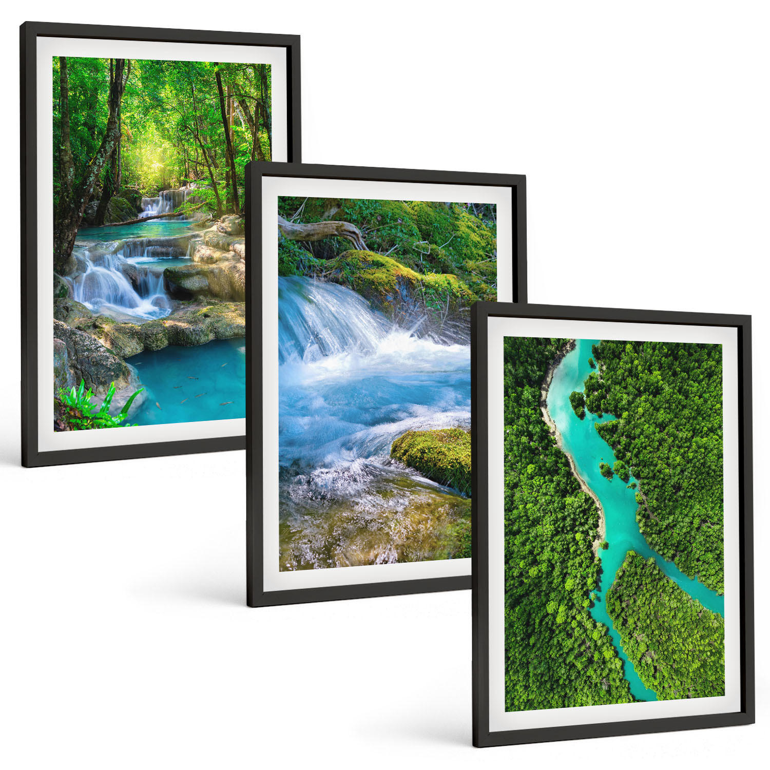 Tulup Bilder Schwarz 40x60 cm