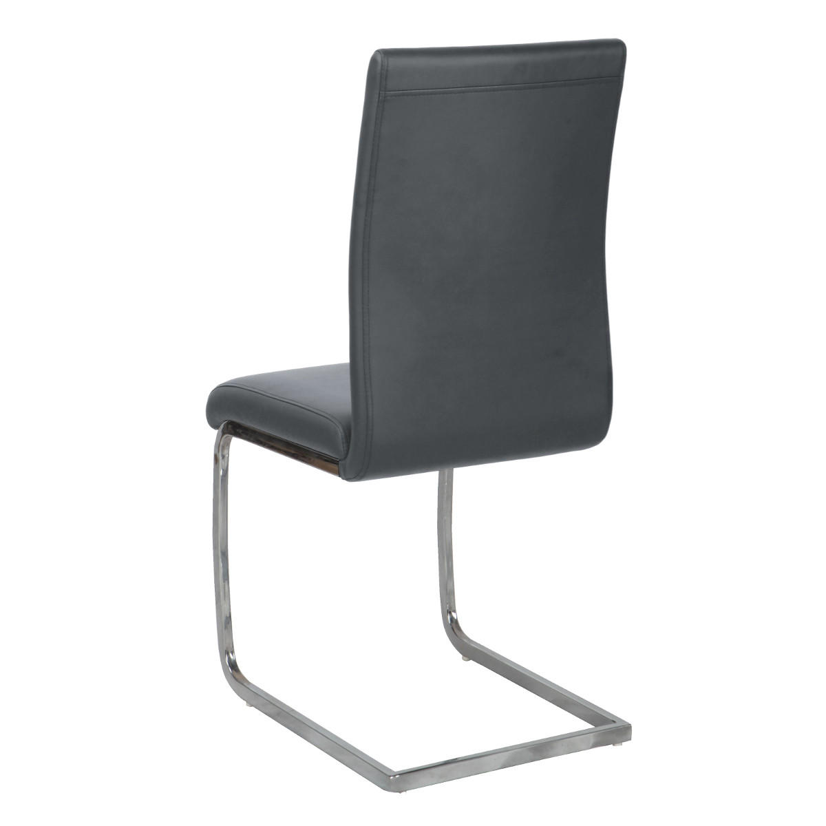 SCHWINGSTUHL LUCY 2er Set Kunstleder Grau - Grau, Textil (43/98/49cm) - SVITA