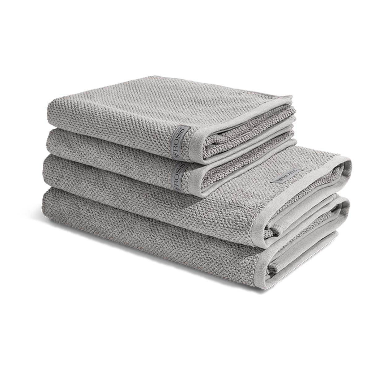 FROTTIERSET Selection 4-teilig - Grau, Textil (50/100cm) - Ross