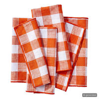SERVIETTE (4er-Set) Medley - Orange, Textil (42/42cm) - Butlers