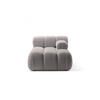 CHAISELONGUE rechts Bellis aus Boucle hellgrau - Hellgrau, Textil (94/70/155cm) - Micadoni